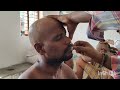 Young Man Headshave At Temple