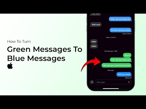 How To Turn Green Messages On iPhone To Blue Messages?