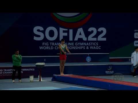 PESO Vasco (POR) M - 2022 Trampoline Worlds, Sofia (BUL) - Q Tumbling Exercise 1