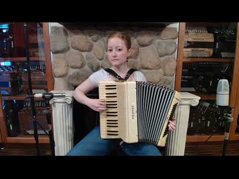 7885 - Buttercream Hohner Verdi II Piano Accordion MM 34 80 image 2