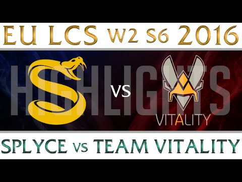 Splyce vs Team Vitality Highlights | EU LCS Week 2 Day 1 Spring 2016 S6 SPY vs VIT