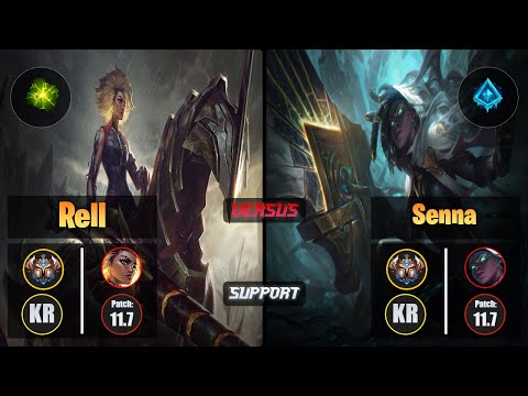 Challenger RELL [Aftershock] (Support) VS  SENNA - Challenger KR Patch 11.7