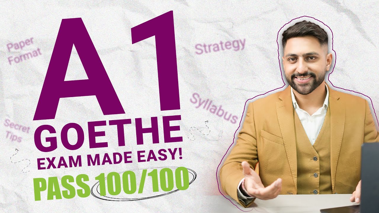 Goethe A1 Exam Made EASY!😱 Syllabus, Paper Format,Secret Tips & Strategy to PASS 100/100 - GERMAN A1