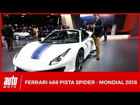 Mondial Auto 2018 : La Ferrari 488 Pista Spider se révèle
