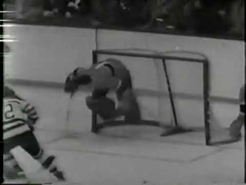 1957 Stanley Cup Final. Game 4. Montreal Canadians vs Boston Bruins.
