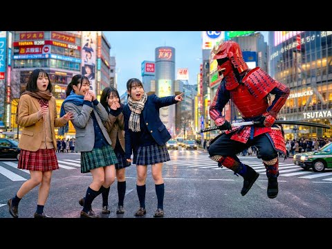 SAMURAI PRANK in JAPAN 🥷🇯🇵 Japanese Students’ Reactions Are Priceless