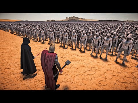 THOR & DARTH VADER VS 1,000,000 ZOMBIES - Ultimate Epic Battle