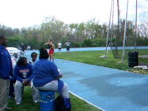 Joe Frye at Tenn State Univ Javelin 4th place , but it was a personal record.