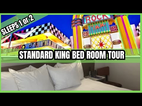 Disney’s All Star Music Standard King Size Bed Room Tour. Great for couples or Solo Travellers