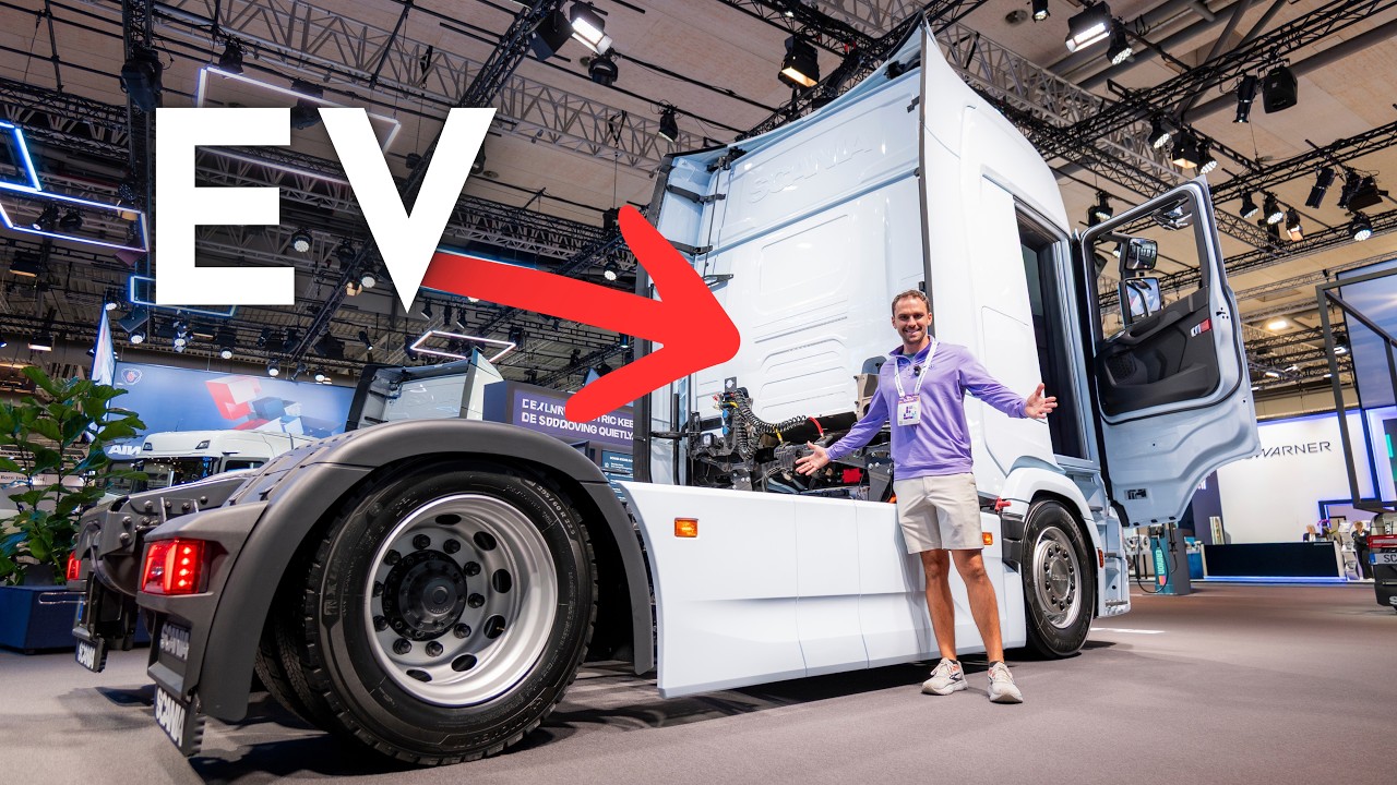 CATL heavy-duty truck battery pack on display