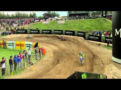 2015 European Championship EMX125 Pietramurata Race One Highlights - motocross