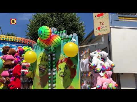 Het is s'middags uitgestorven op de Udense kermis door de hitte