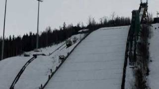 preview picture of video 'Skifliegen in Harrachov 09.01.2011 Simon Ammann'