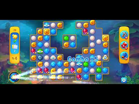 Fishdom Gameplay Atlantis Cup Stage 29 no boosters