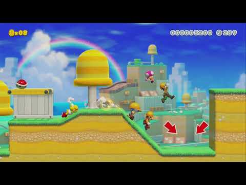 Online Versus ~ 3D Grass Field by MegaMario6 - Super Mario Maker 2 - No Commentary 1bu