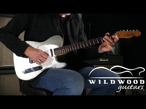 Fender Custom Shop Limited 1961 Telecaster Relic Silver Sparkle - Wildwood Video Demo image 20