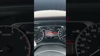 Changing the digital speedometer from km/h to mph on the 2021/2022/2023 Nissan Rogue