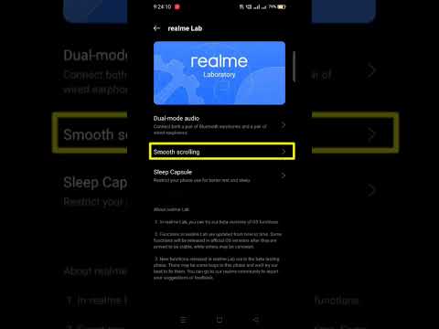How to Turn On Smooth Scrolling in Realme | Smooth Scrolling on kaise karen | #realme | #shorts