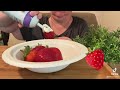 STRAWBERRIES AND CREAM Viral Tiktok Asmrshorts Shorts Strawberries