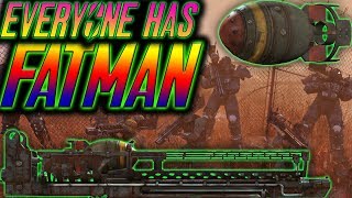 fallout 76 everyone uses a fatman against the scorchbeast queen | scorchbeast queen speedrun