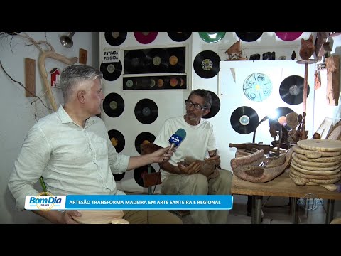 Artesão transforma madeira em arte santeira e regional 08 11 2022