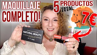 Me maquillo completamente con 5 productos en valor total de 7€. Productos de 1-2€.  #maquillaje1€