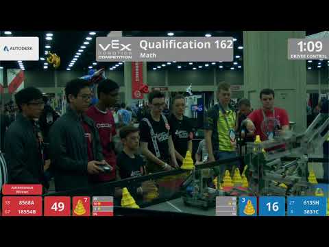 2018 VRC Math Q162 - 8568A 18554B vs 6135H 3631C - 121 to 66