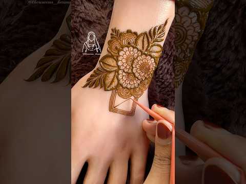 Very Beautiful Quick and Easy Prettiest Henna Design For Back Hand| Beautiful Mehndi Design Tutorial
