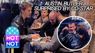 Austin Butler Gets Surprised By Masters Of The Air Co-Star Callum Turner
