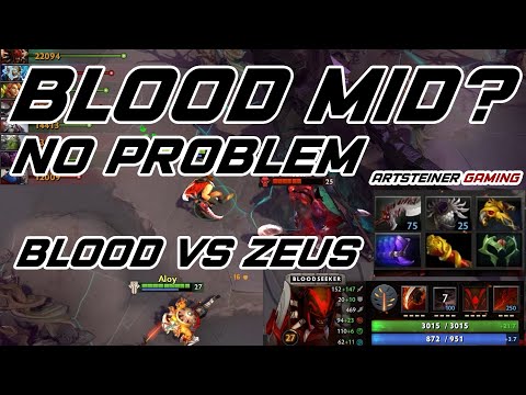 Dota 2 Indonesia - Bloodseeker Midlaner at sea server vs zeus