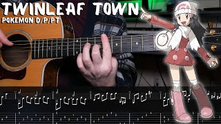 Twinleaf Town - Pokémon Diamond/Pearl/Platinum - Fingerstyle Guitar Tutorial + TAB