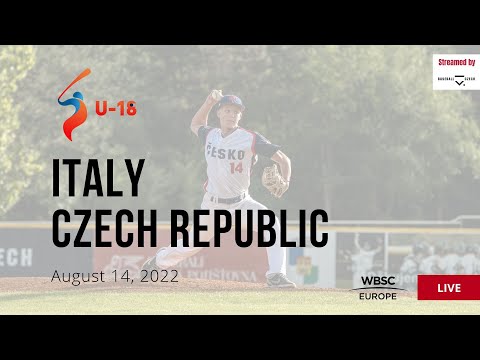 12 U-18 Baseball European Championship -  Italy VS Czech Republic