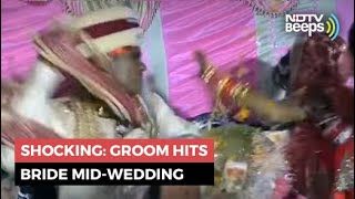 Viral: Groom Slaps Bride Fierce Fight Breaks Out A