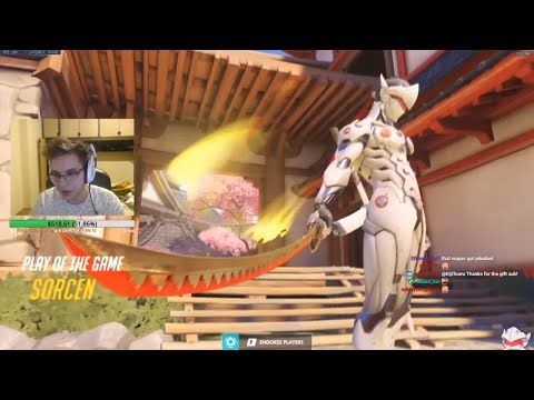 NECROS INSANE NANO GENJI! POTG! [ OVERWATCH SEASON 19 TOP 500 ]