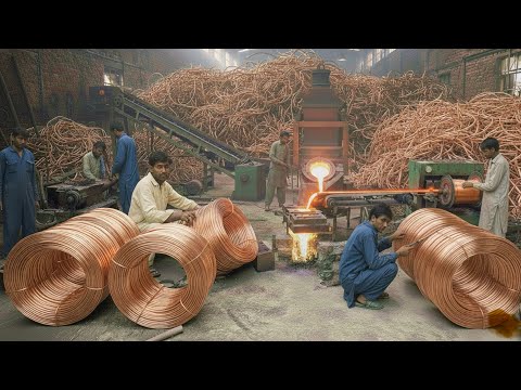 Factory Secrets: Process Of Recycling Copper Scrap Into Manufacturing High Quality Copper Wires 