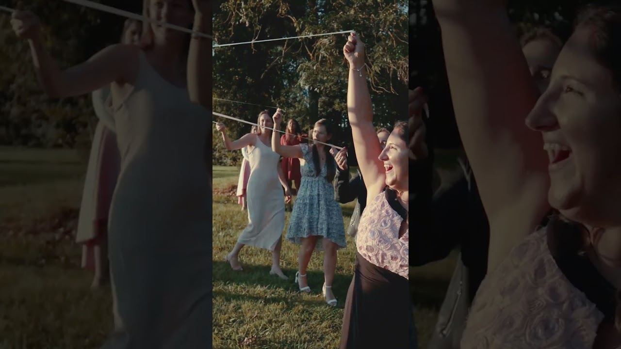 Le jeu du ruban 💐✂️😍 #wedding #flowers #happy #femme #shorts #fun #love #video #mariage