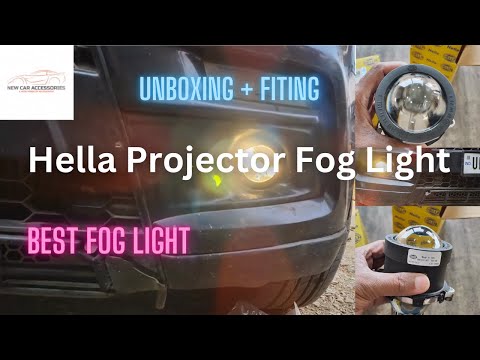 Hella Projector Fog Light for Car | Unboxing + Fitting | By New Car Accessories Gorakhpur #hella