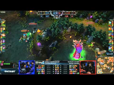 League of Legends IEM World Championship Semifinals CJB vs SKT {game 1}