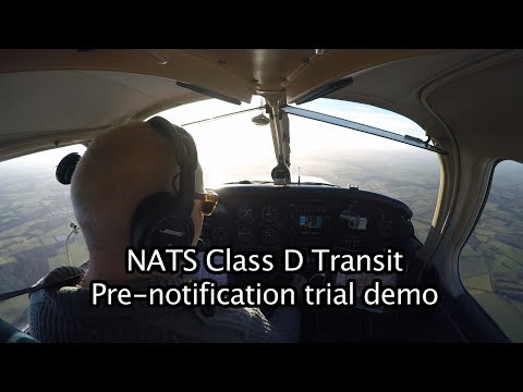 NATS class D transit pre-notification trial