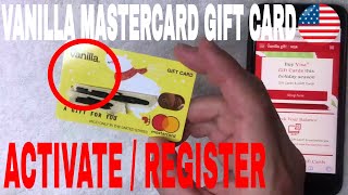 ✅  How To Activate Register Vanilla Mastercard Gift Card 🔴