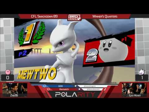 CFL Smackdown 89 WiiU - Zae26 (Kirby) vs LeoHeart (Mewtwo) - Winners Quarters