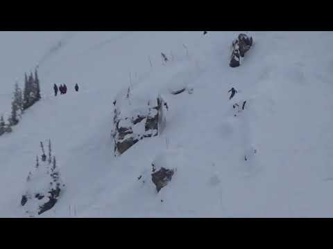 Winning run at Revelstoke Junior Freeride competition