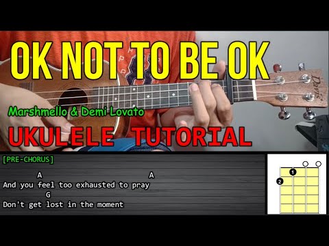 Marshmello & Demi Lovato - OK NOT TO BE OK | Ukulele Tutorial | LYRICS and CHORDS