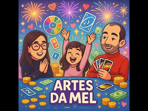 PLAYING UNO AS A FAMILY FOR THE FIRST TIME FOR YOU - New video on the Artes da Mel channel.