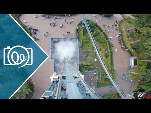 Baron 1898 (Dive Coaster) @ Efteling 2022 - 4K Onride / POV Video (First Row)