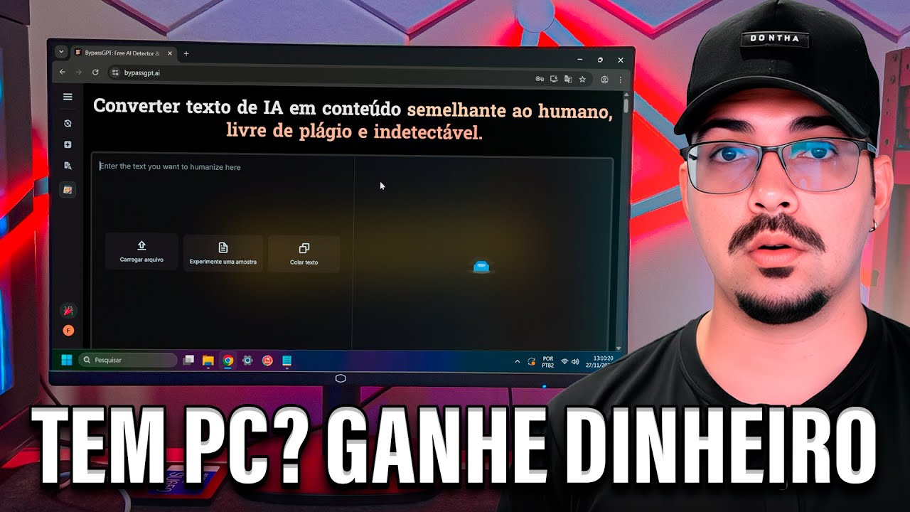 Tem PC? 🖥️ Ganhe Dinheiro HUMANIZANDO Textos de IA (BypassGPT)