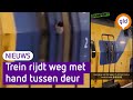 Hand tussen deur van rijdende trein: 'Dit is levensgevaarlijk'