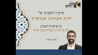 בנות יעקב - אבן עזרא לפרשת ויגש - הרב אבינדב אבוקרט (קהילת אבני החושן) - התמונה מוצגת ישירות מתוך אתר האינטרנט יוטיוב. זכויות היוצרים בתמונה שייכות ליוצרה. קישור קרדיט למקור התוכן נמצא בתוך דף הסרטון