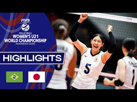 Brazil vs. Japan  - Women's U21 World Championships - Highlights
