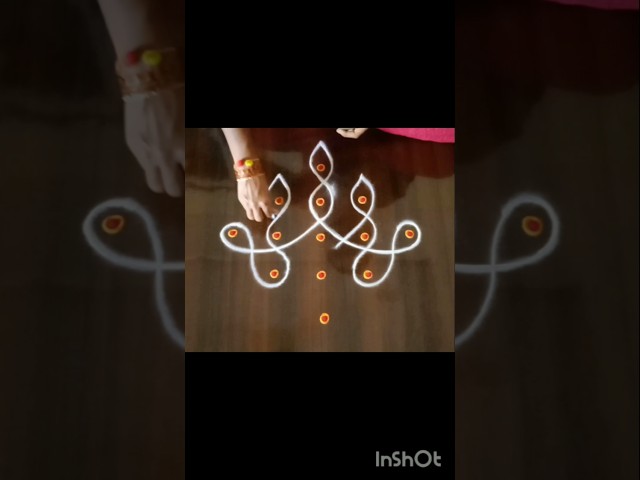 Easy muggulu rangoli design  - video 2